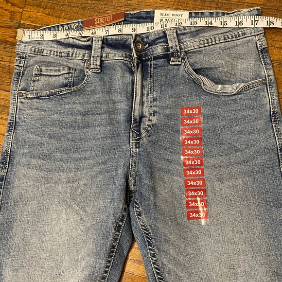 T.K. Axel Brand Men's Size 34x30 Denim Jeans - Picture 8 of 12